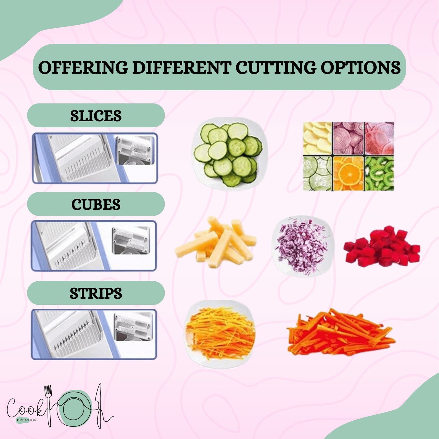 CookCreation™  5-in-1 Slicing Mastery