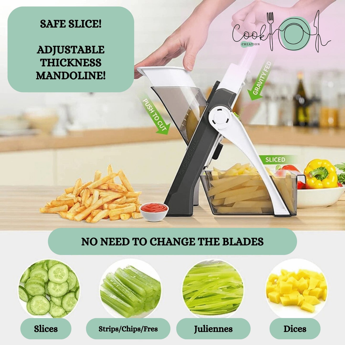 CookCreation™  5-in-1 Slicing Mastery