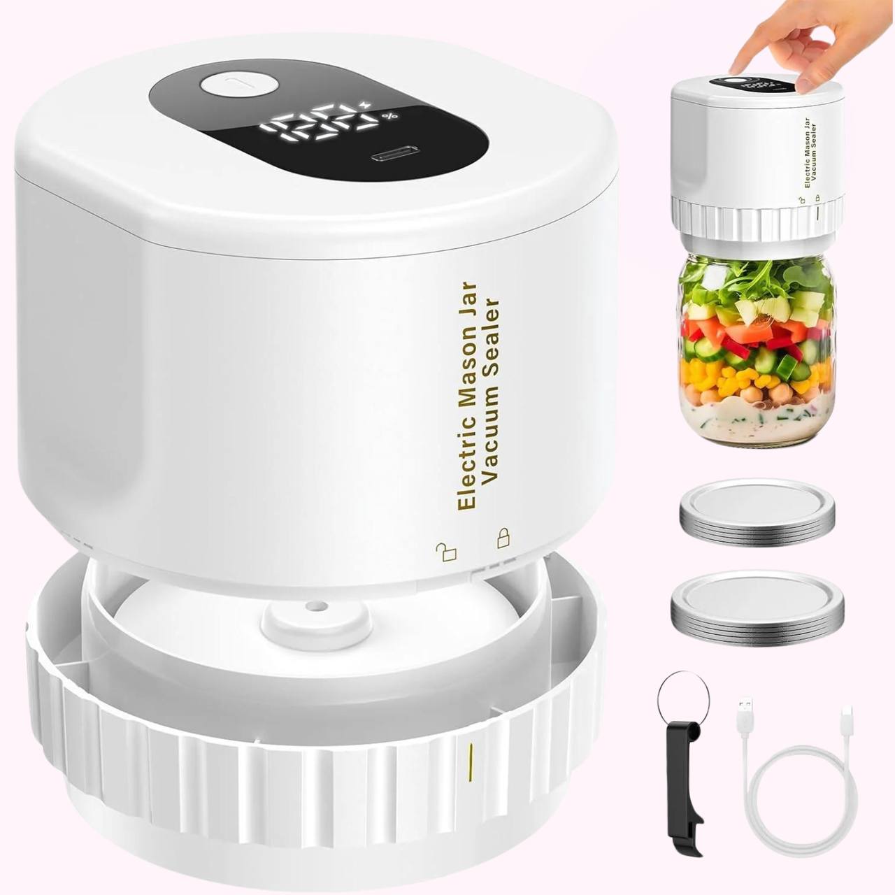 CookCreation™ - Electric Vacuum Sealer for Mason Jars - Cook Creation