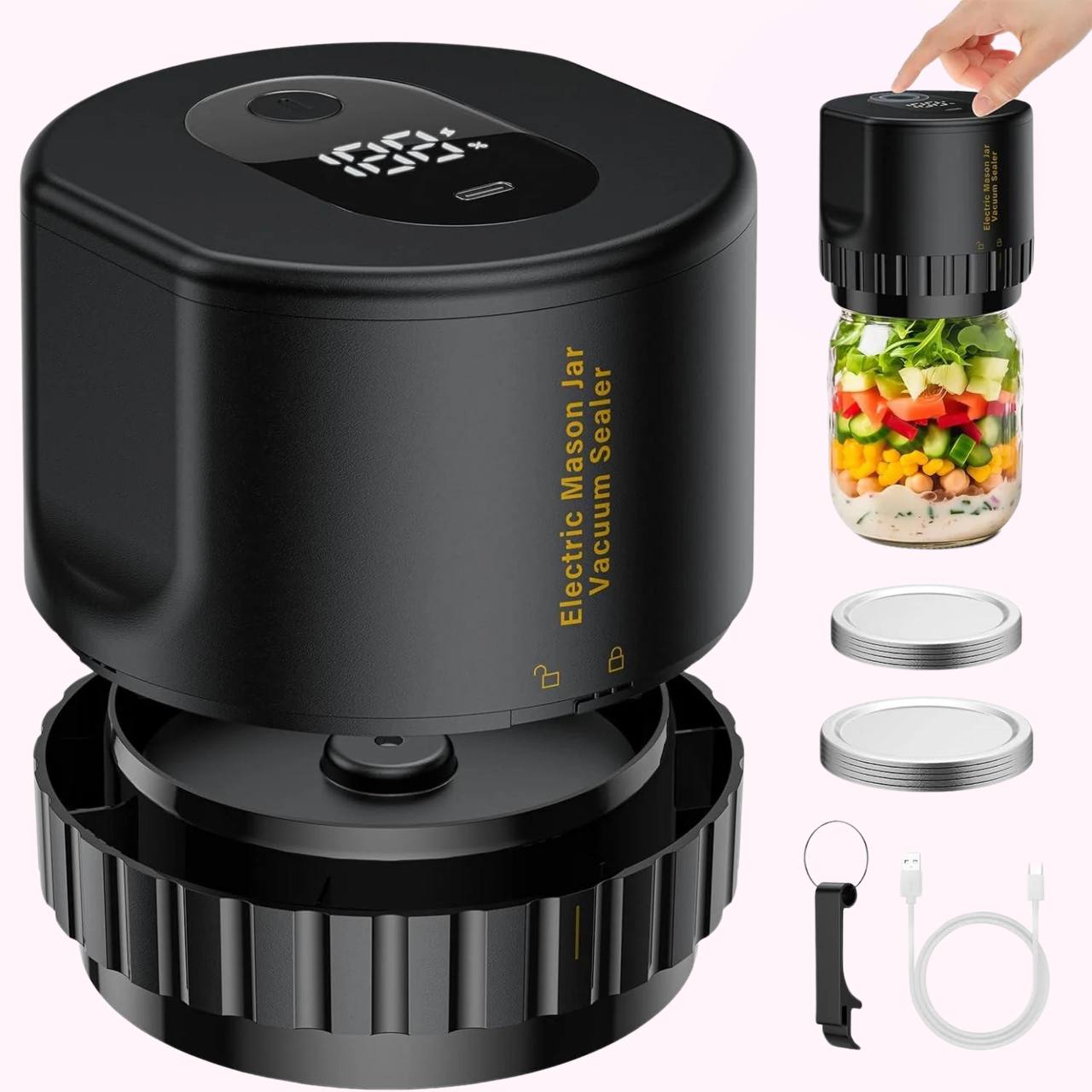 CookCreation™ - Electric Vacuum Sealer for Mason Jars - Cook Creation