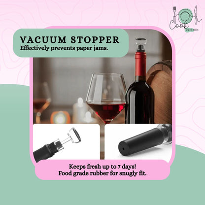 CookCreation™ Electric Wine Opener 4 In 1 Set