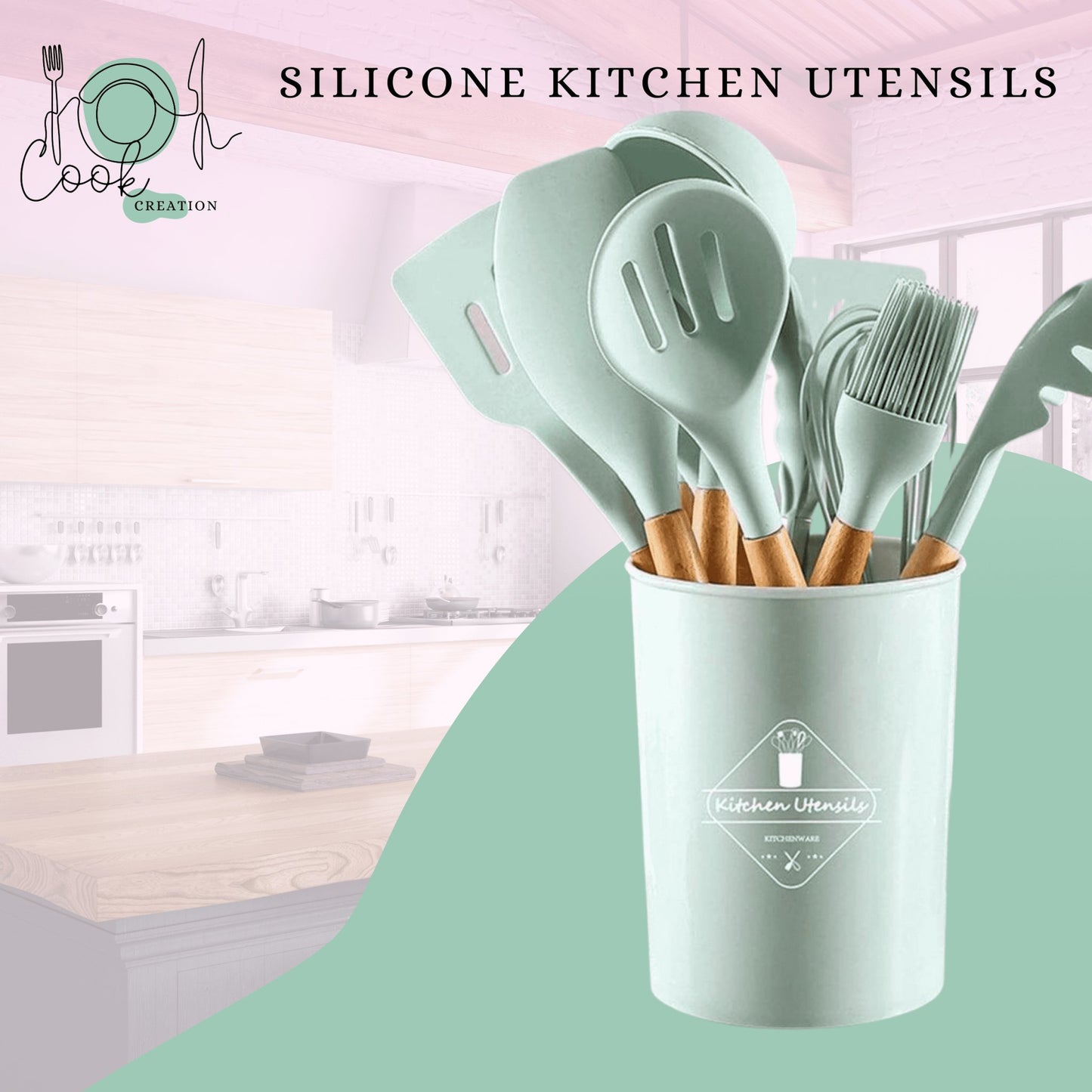 CookCreation™ Silicone Kitchen Utensil Set