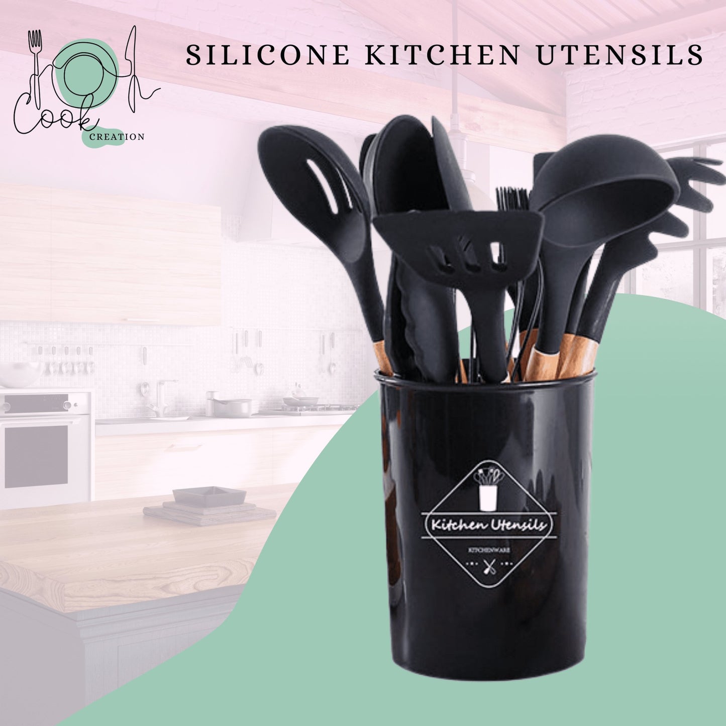 CookCreation™ Silicone Kitchen Utensil Set