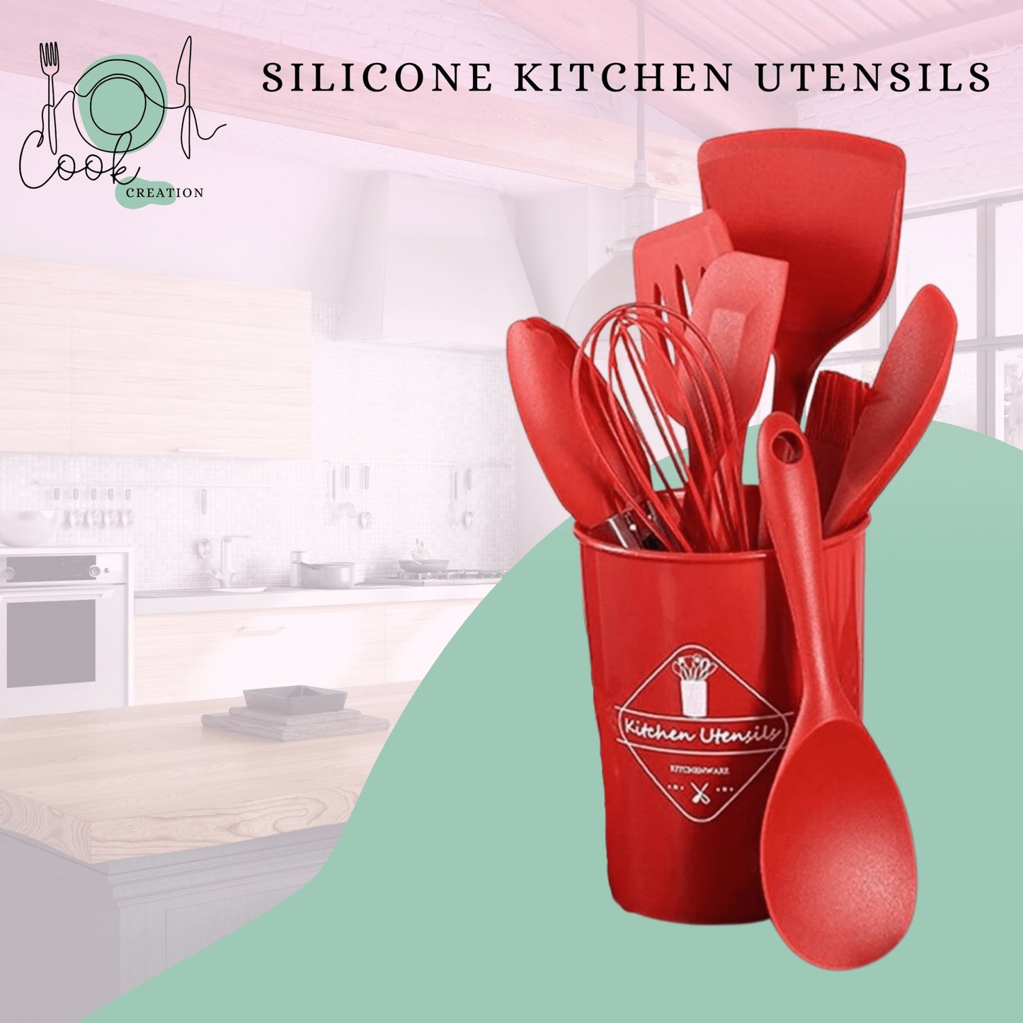 CookCreation™ Silicone Kitchen Utensil Set