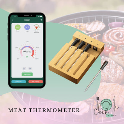 CookCreation™ Wireless Smart Meat Thermometer